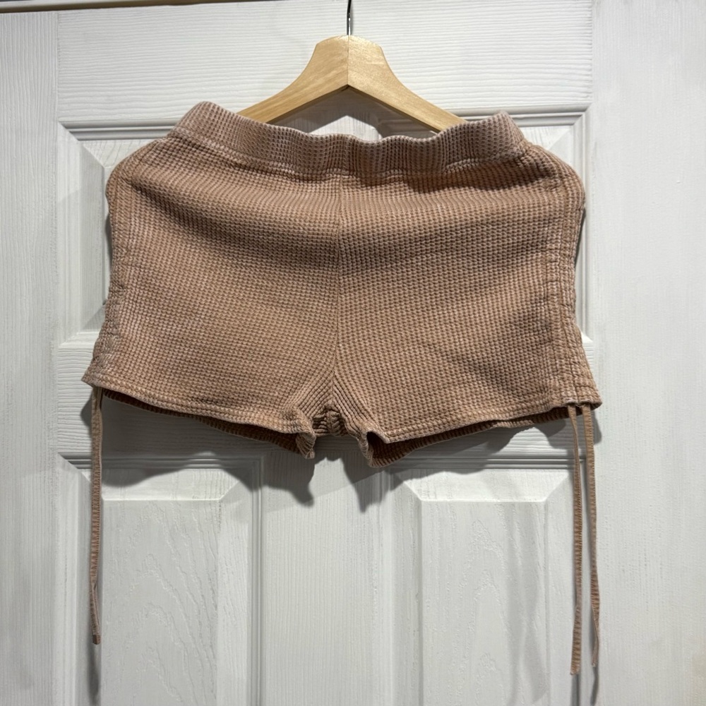 Walnut Waffle Knit Shorts